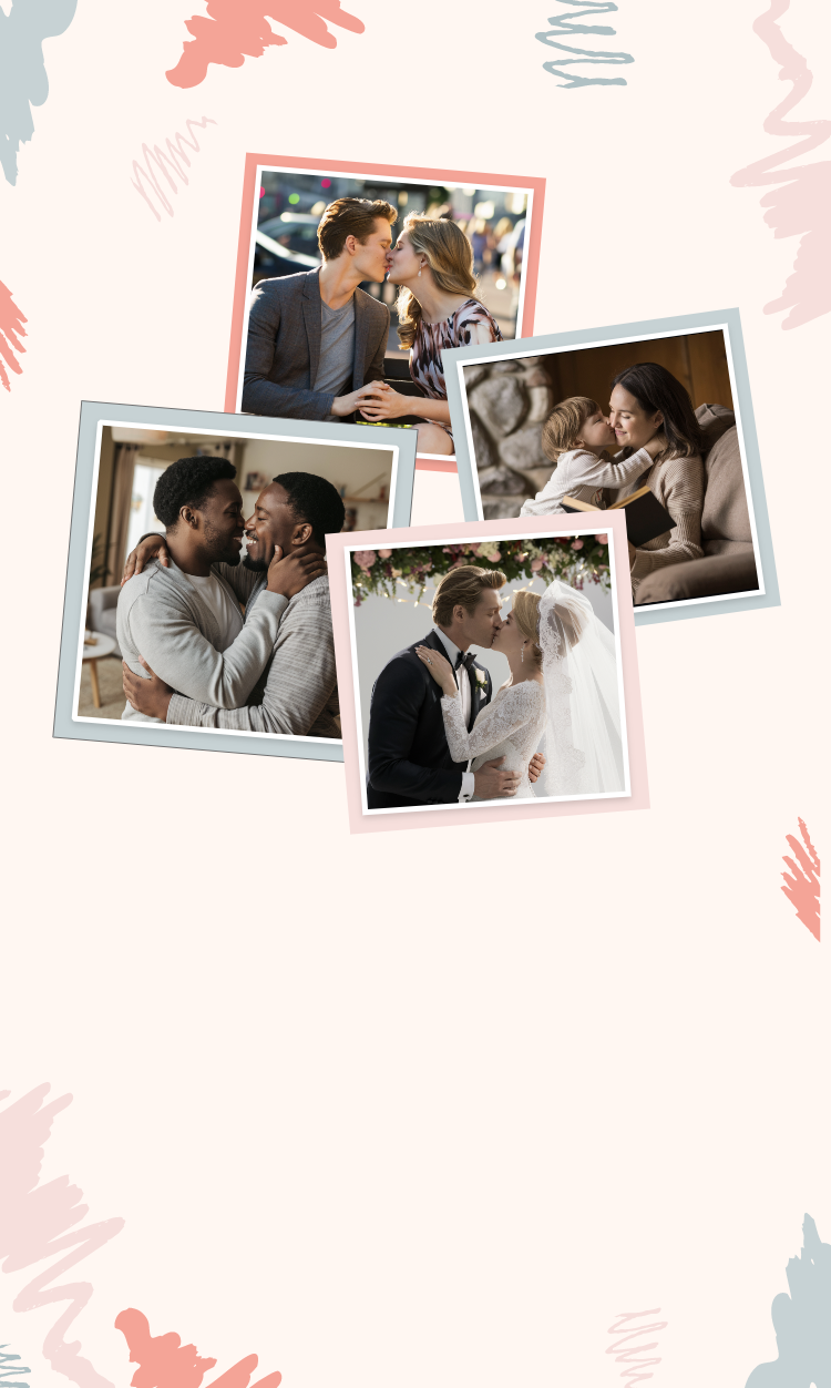 تركيبات صور تقبيل AI